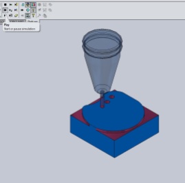 Delcam machining simulation